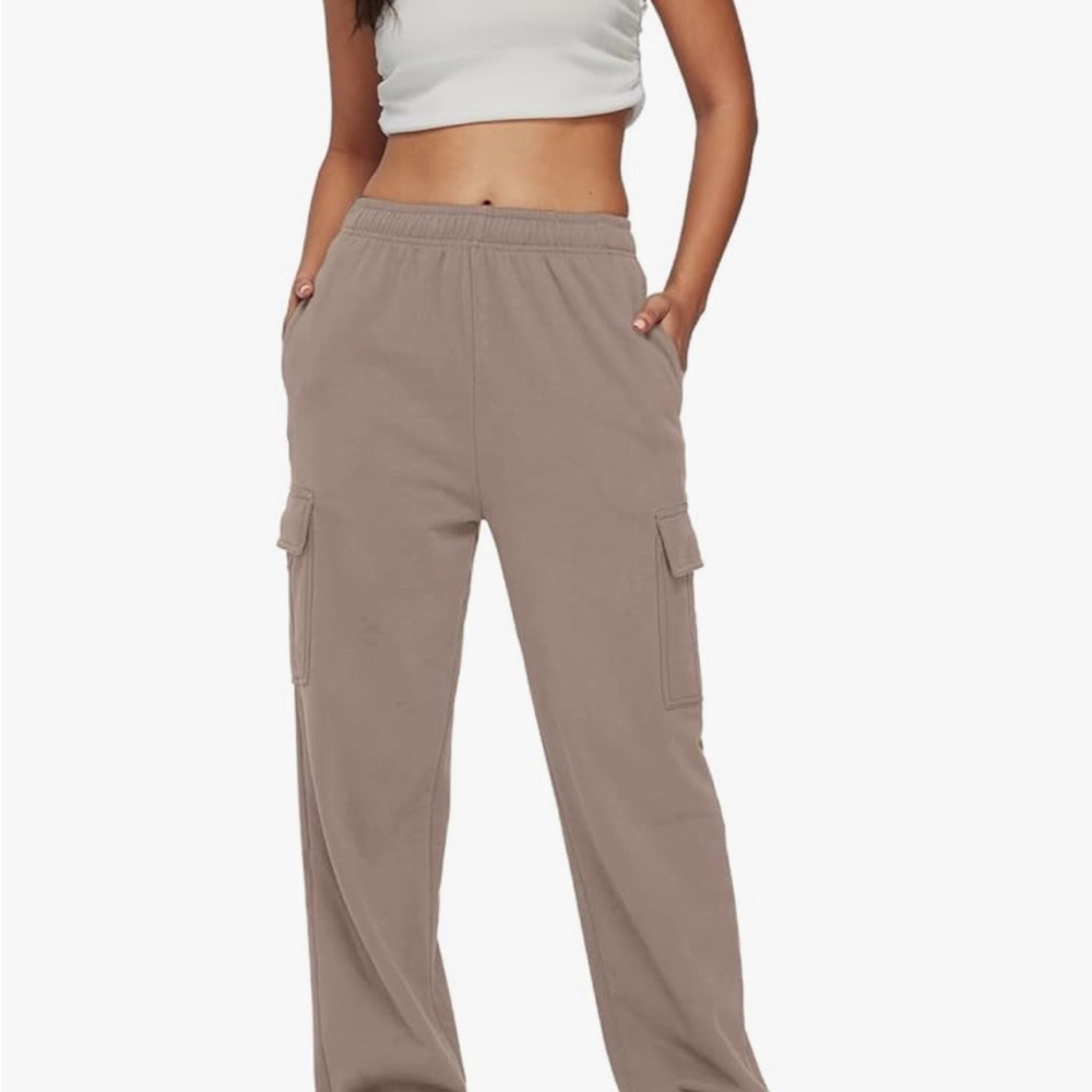 Women's Casual Tan Joggers - Picture 4 of 6